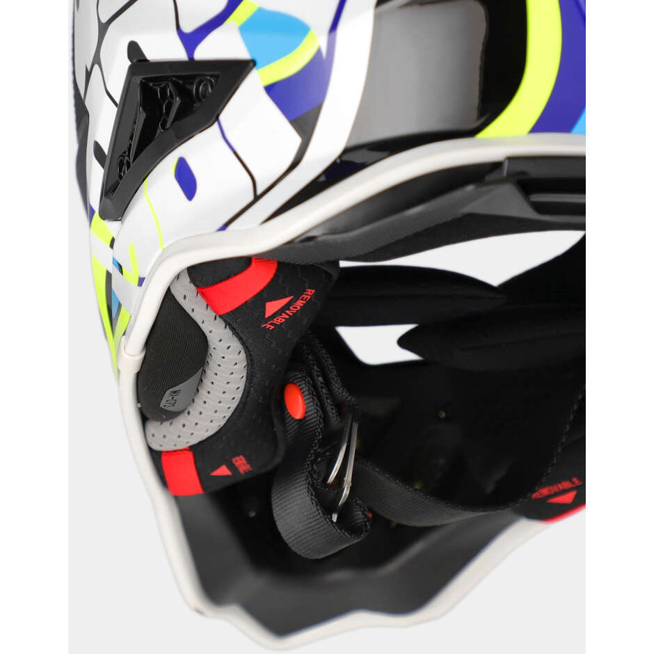 Casco Moto Cross Enduro Acerbis AIRSTRIKE-X Nero Giallo Fluo