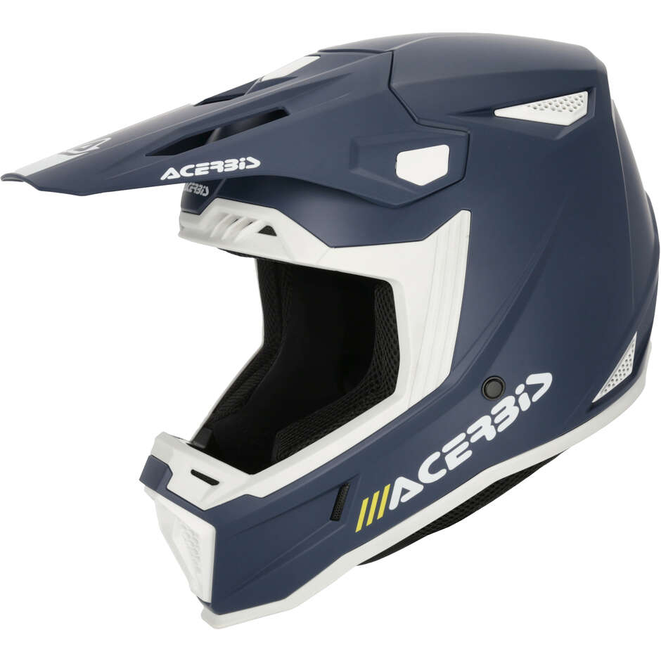 Casco moto Cross Enduro Acerbis Whoops Mono Blu