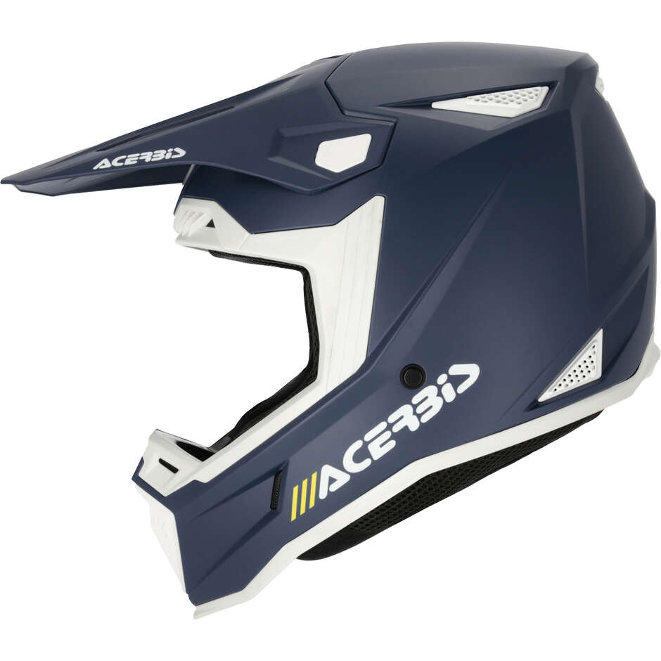 Casco moto Cross Enduro Acerbis Whoops Mono Blu