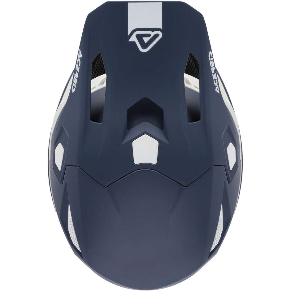Casco moto Cross Enduro Acerbis Whoops Mono Blu