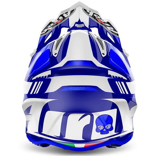 Casco Moto Cross Enduro Airoh Aviator 2.2 Cairoli Ottobiano Blu Lucido