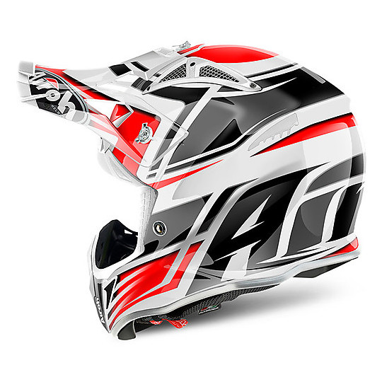Casco Moto Cross Enduro Airoh Aviator 2.2 Restyle Bianco Rosso Vendita  Online - Outletmoto.eu
