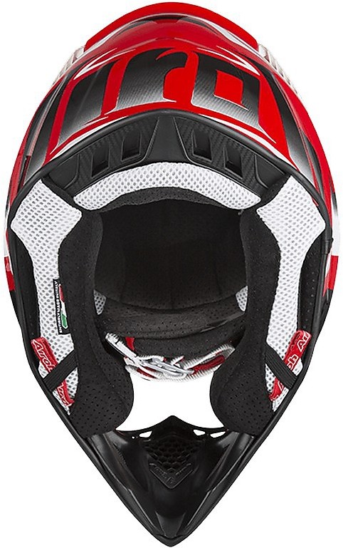 Casco AIROH AVIATOR ACE 2 Cross Fibra Rosso