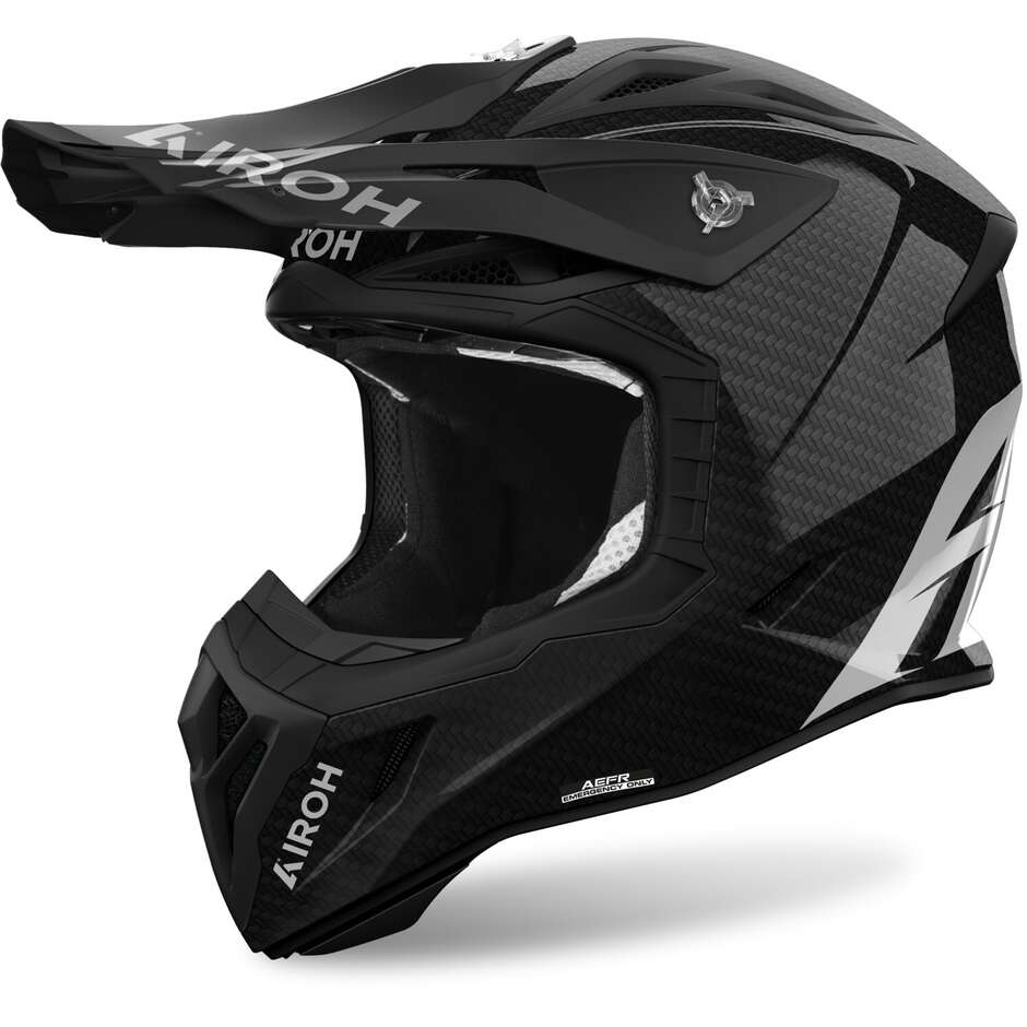 Casco Moto Cross Enduro AVIATOR ACE 2 CARBON Lucido taglia XS