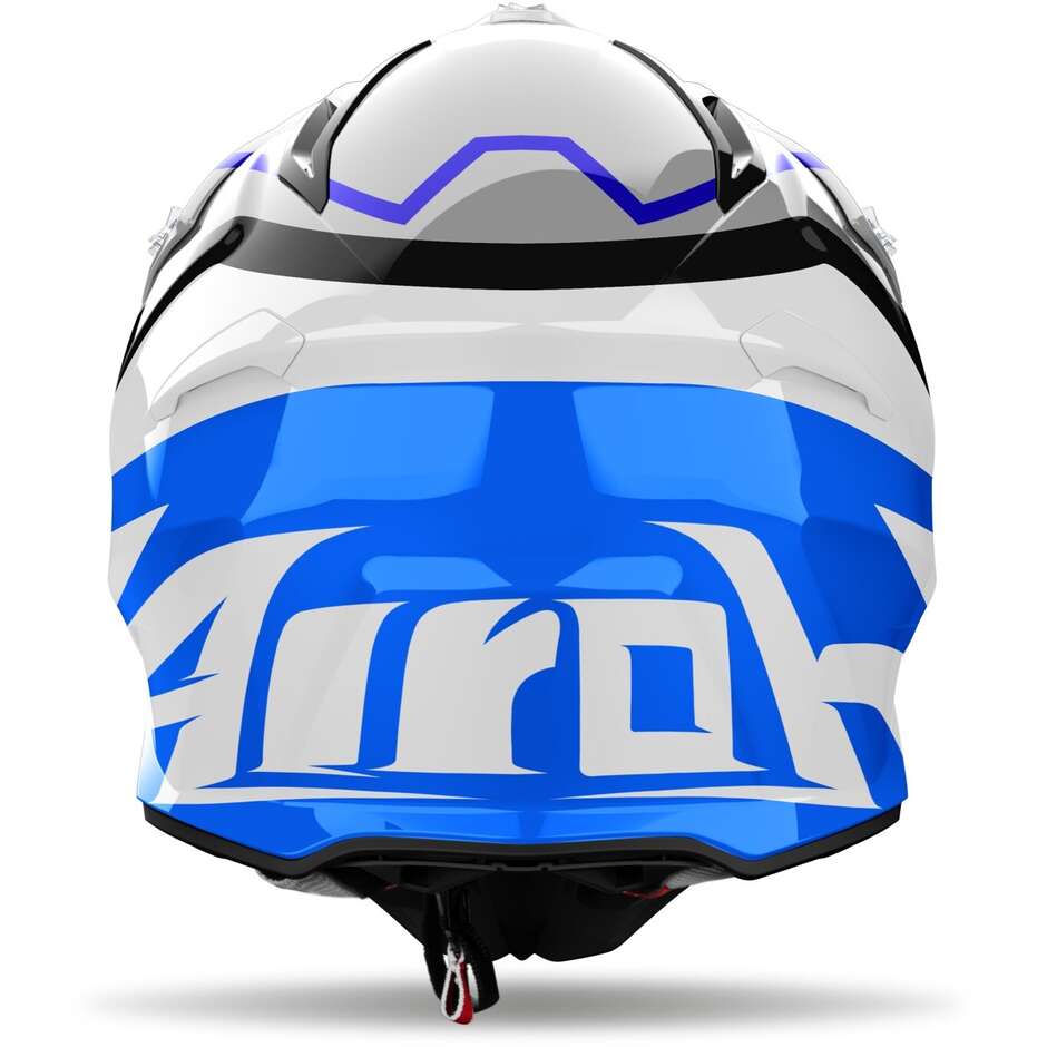 Casco Moto Cross Enduro Airoh AVIATOR ACE 2 GROUND Blu Lucido