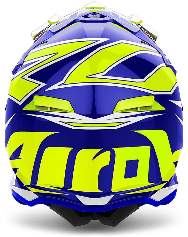 Casco Moto Cross Enduro Airoh Terminator Open Vision Shock Nero Giallo  Lucido Vendita Online 