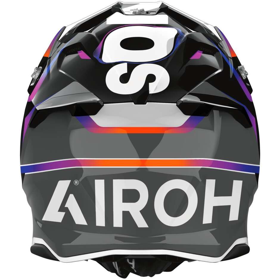 Casco Moto Cross Enduro Airoh TWIST 3 HUSTLE Lucido
