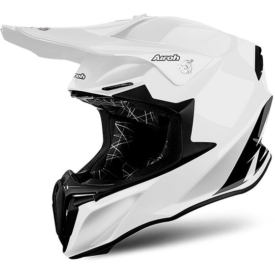 Casco moto Cross Enduro Airoh Twist Color Bianco