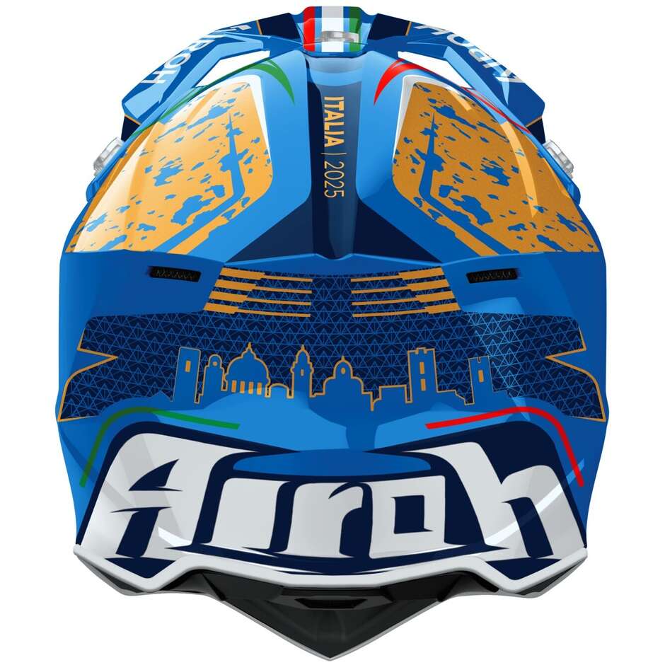 Casco Moto Cross Enduro Airoh WRAAAP 6DAYS ITALY 2025