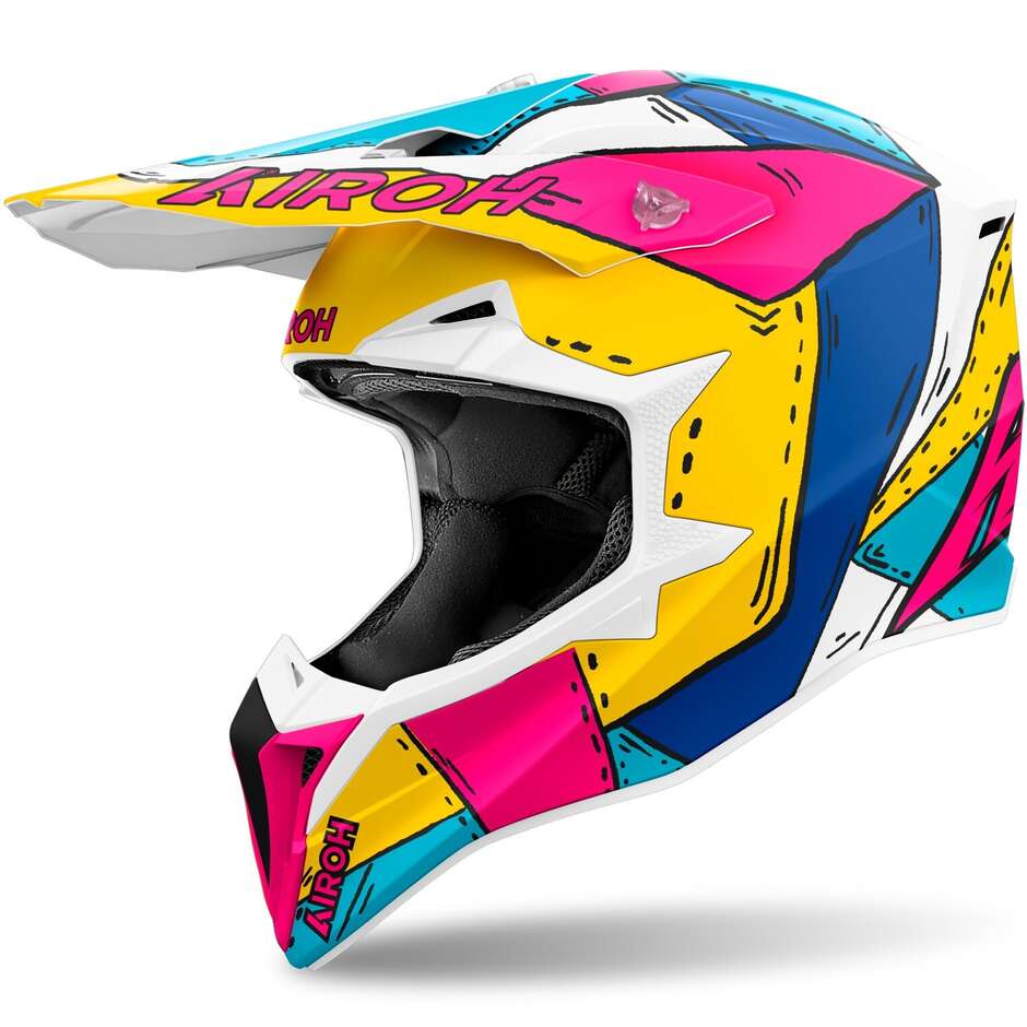 Casco Moto Cross Enduro WRAAAP PAINT Opaco taglia 2XL