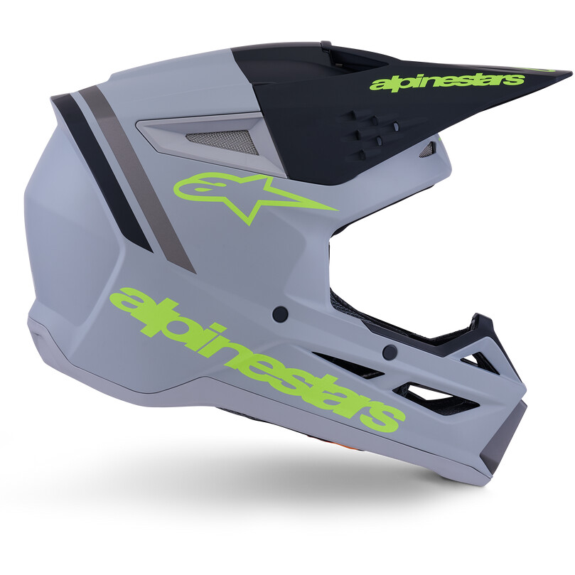 Casco Moto Cross Enduro SM3 Radium Ece06 grigio taglia XL