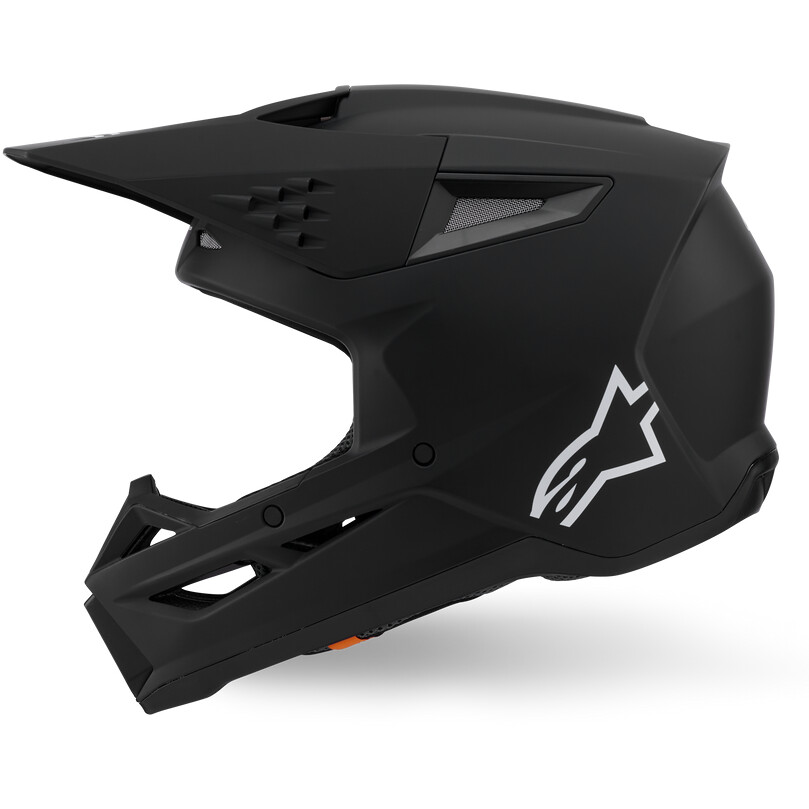 Casco Moto Cross Enduro Alpinestars SM3 Solid Ece06 nero opaco