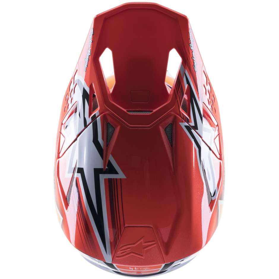 Casco Moto Cross Enduro Alpinestars SUPERTECH S-M10 TLD EDITION 23 Firestarter Rosso