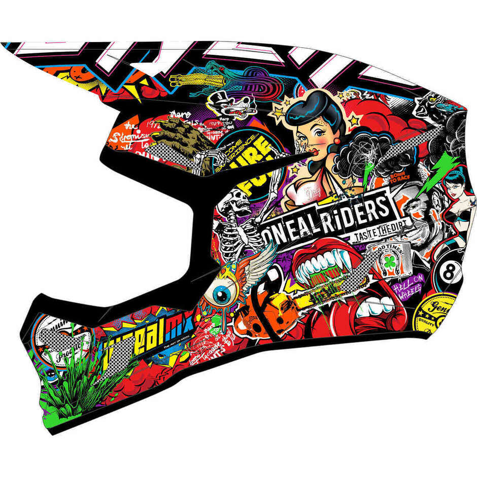 Casco Moto Cross Enduro Bambino Oneal 3SRS Youth CRANK Multi