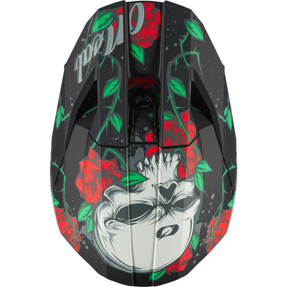 Casco Moto Cross Enduro Bambino Oneal 3SRS Youth MELANCIA Nero/Multi