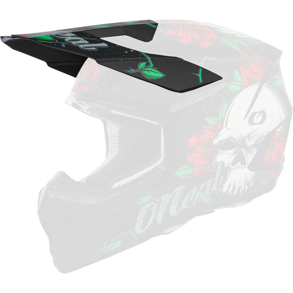Casco Moto Cross Enduro Bambino Oneal 3SRS Youth MELANCIA Nero/Multi