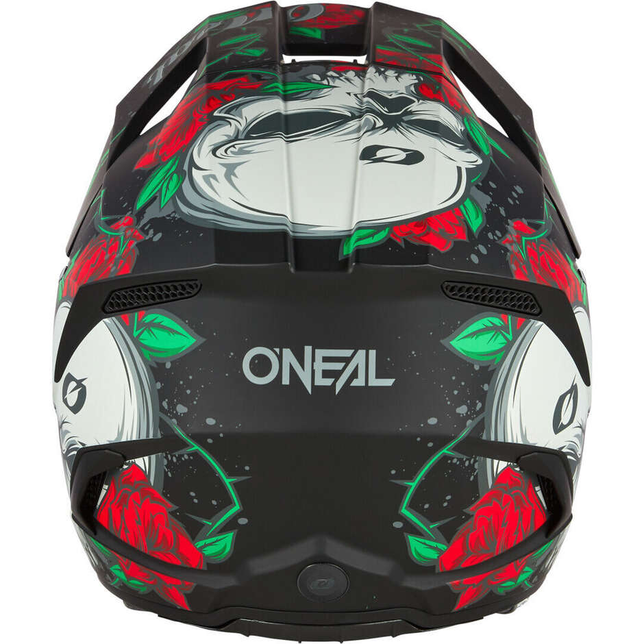 Casco Moto Cross Enduro Bambino Oneal 3SRS Youth MELANCIA Nero/Multi