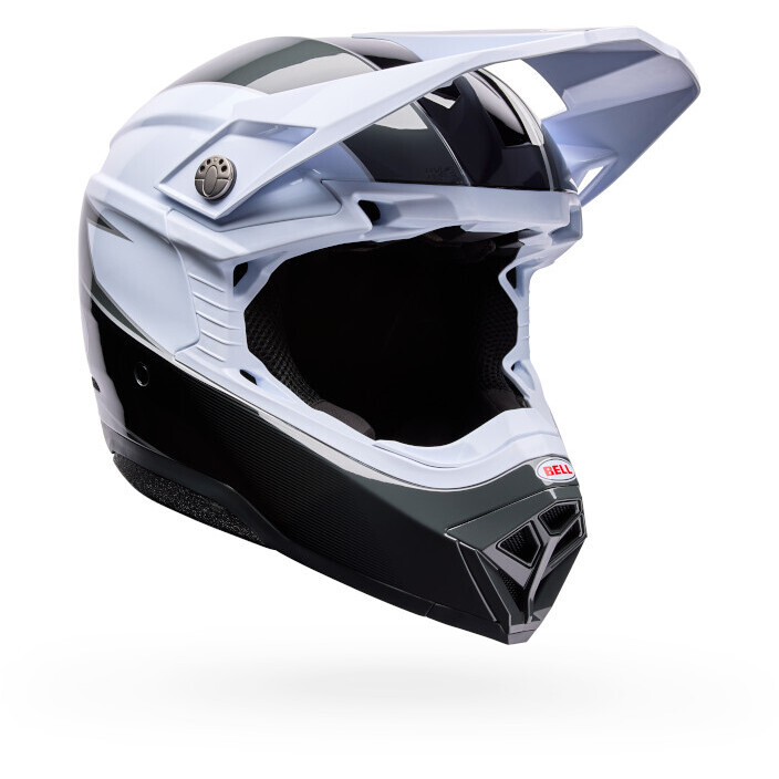 Casco Moto Cross Enduro Moto-10 Mips FALCON Bianco Nero taglia L