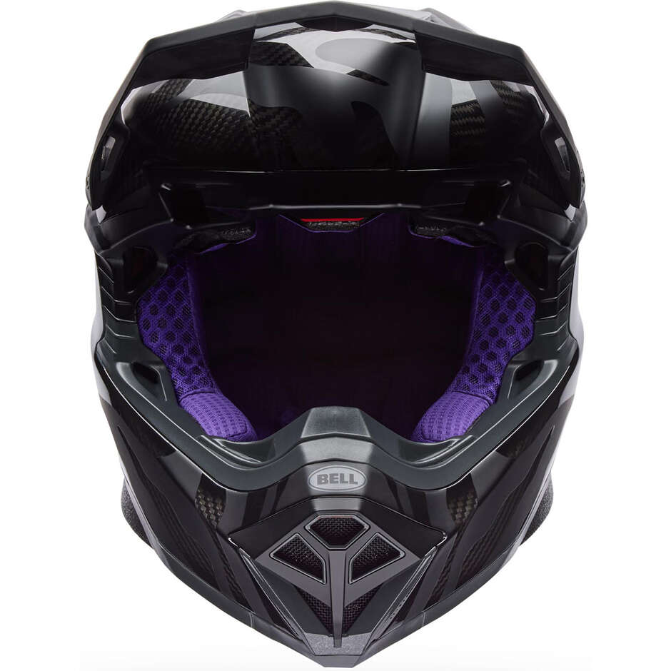 Casco Moto Cross Enduro Bell Moto-10 Spherical SLAYCO AMBER SE Nero