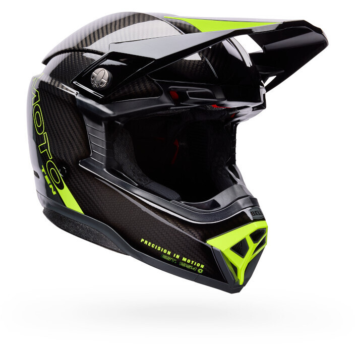 Casco Moto Cross Enduro Moto-10 Spherical STRIKE Giallo taglia L