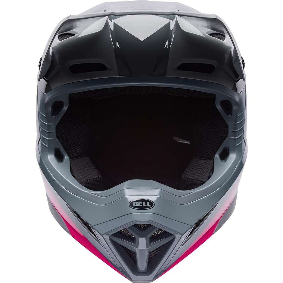 Casco Moto Cross Enduro Bell MX-10 Mips AVIATOR Grigio Rosa