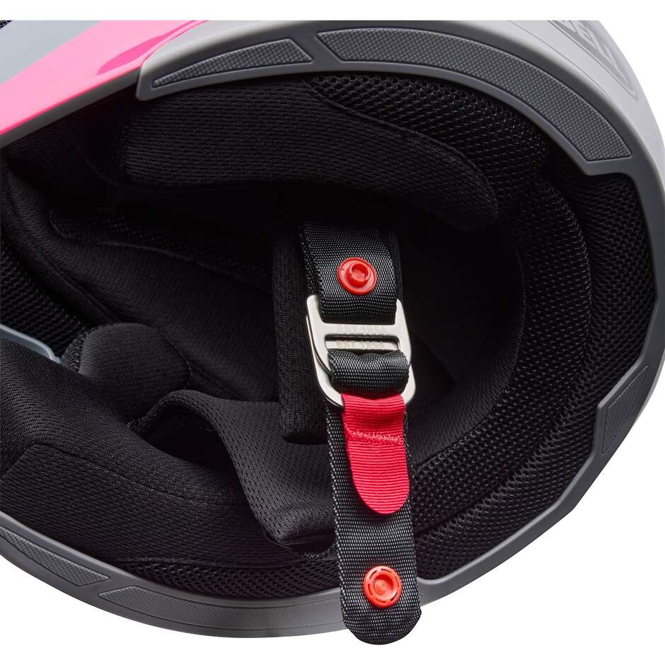 Casco Moto Cross Enduro Bell MX-10 Mips AVIATOR Grigio Rosa