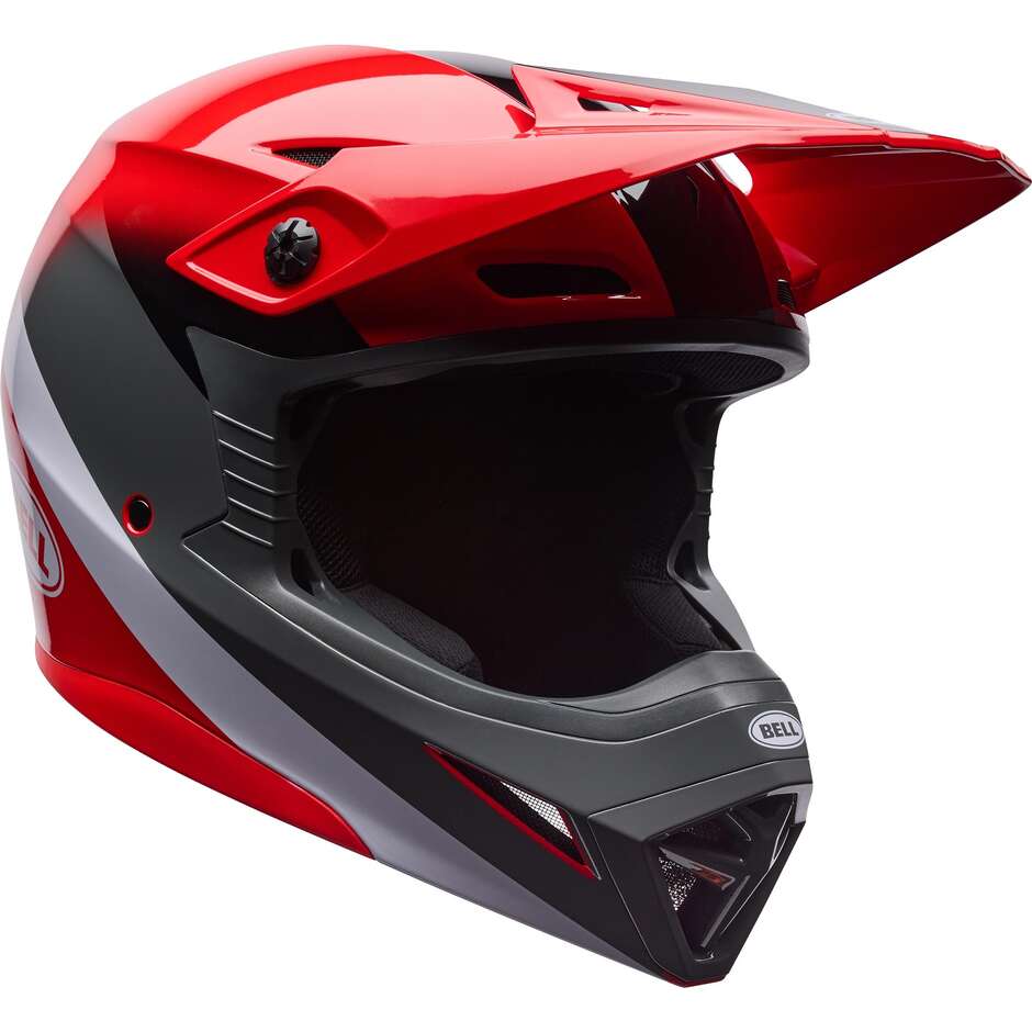 Casco Moto Cross Enduro Bell MX-10 Mips AVIATOR Rosso Nero
