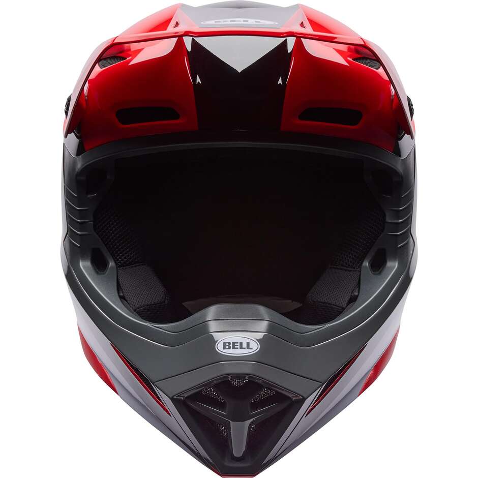 Casco Moto Cross Enduro Bell MX-10 Mips AVIATOR Rosso Nero