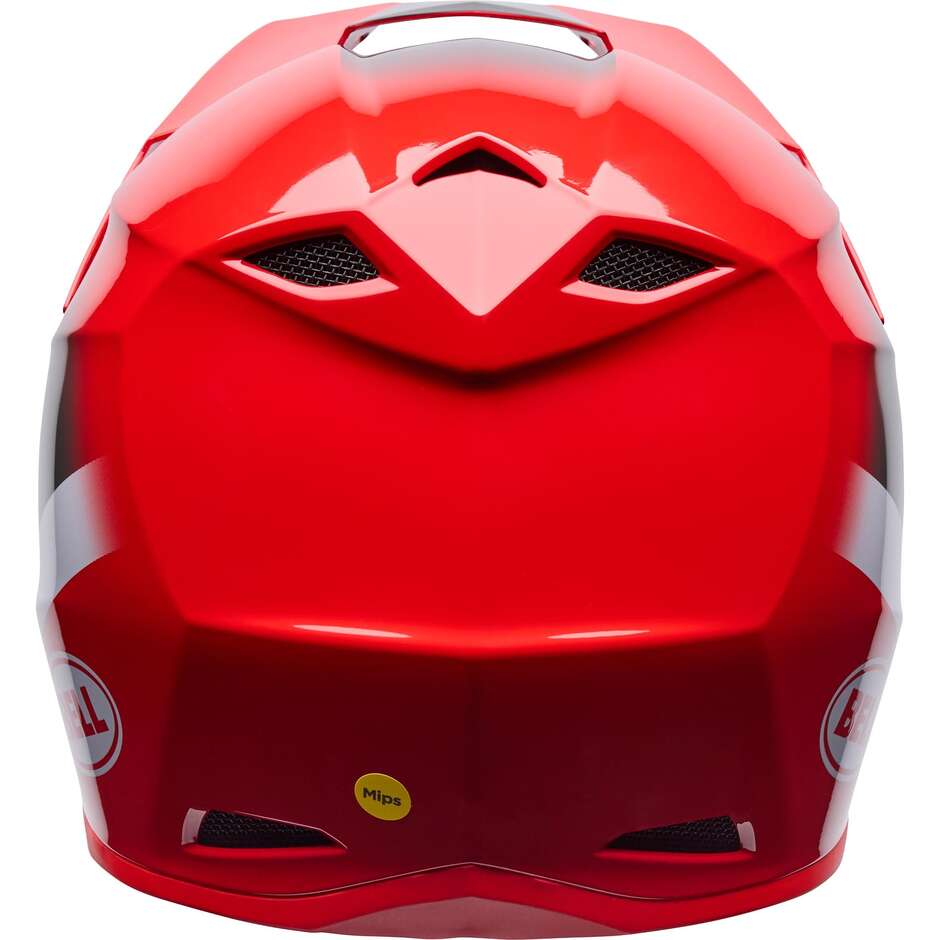 Casco Moto Cross Enduro Bell MX-10 Mips AVIATOR Rosso Nero