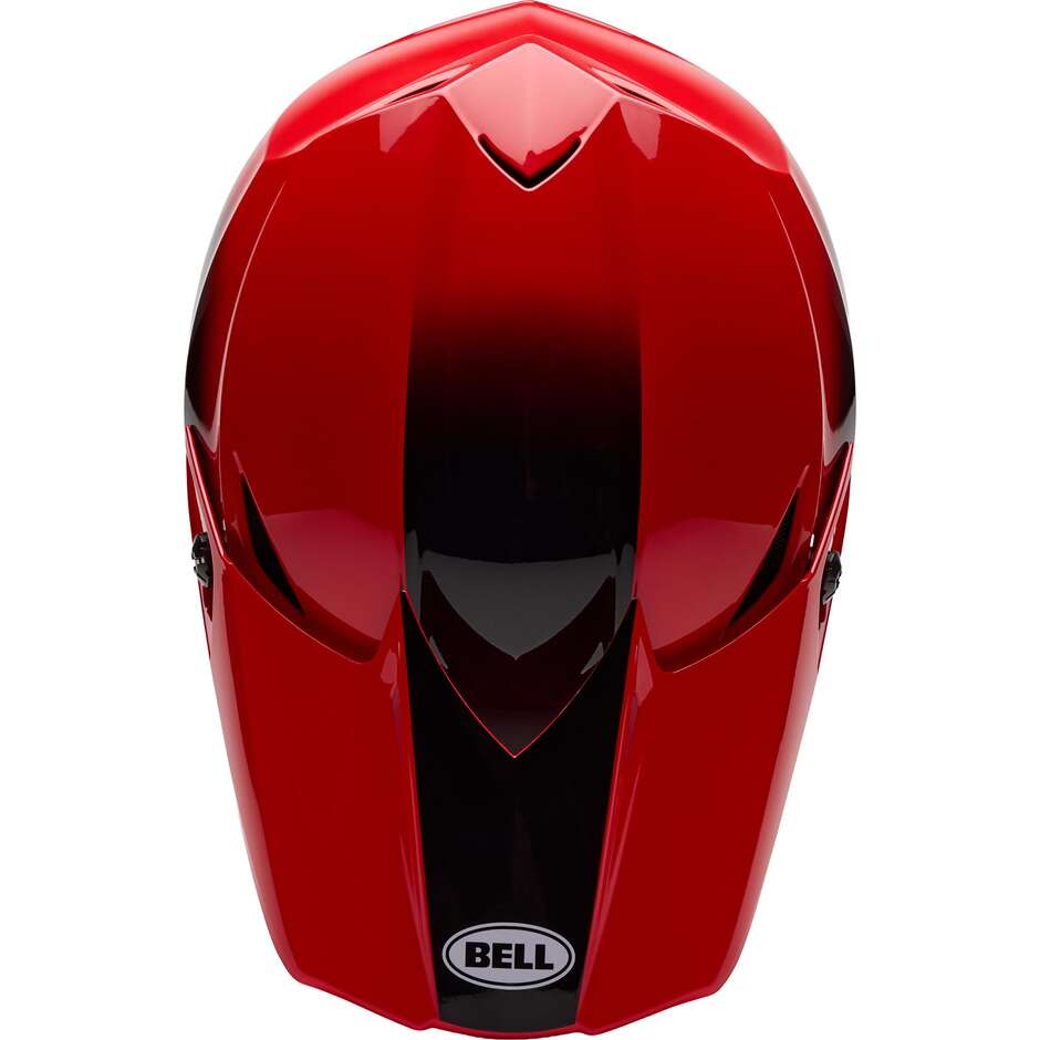 Casco Moto Cross Enduro Bell MX-10 Mips AVIATOR Rosso Nero