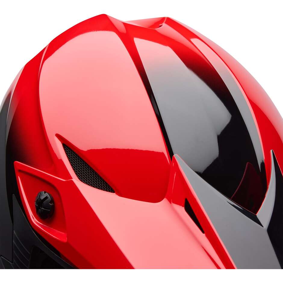 Casco Moto Cross Enduro Bell MX-10 Mips AVIATOR Rosso Nero