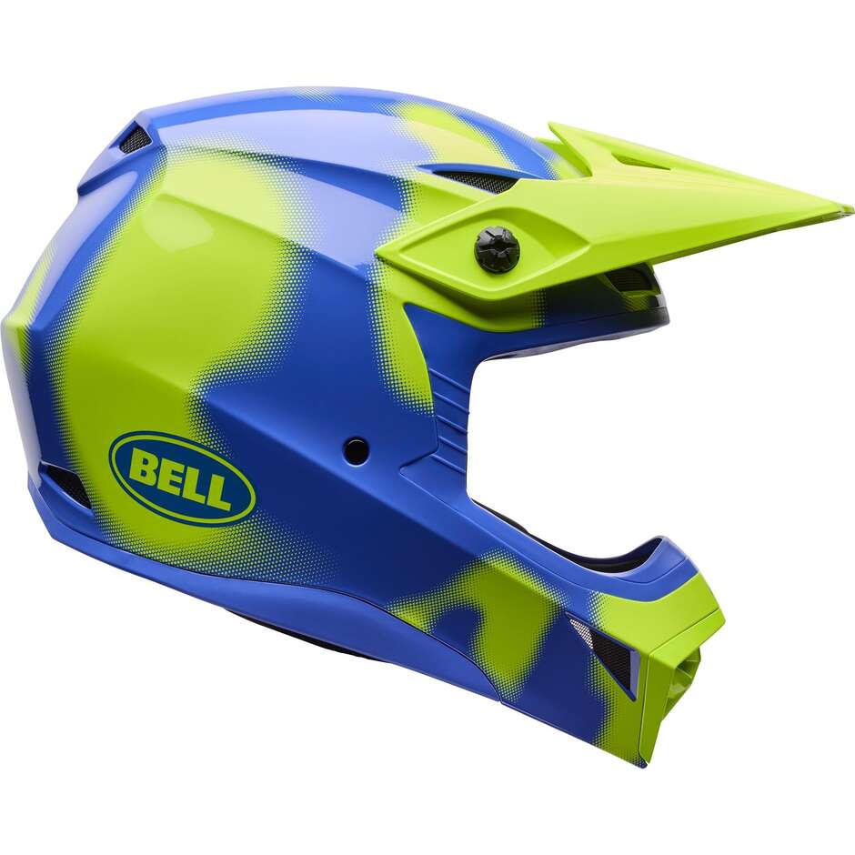 Casco Moto Cross Enduro Bell MX-10 Mips CAMO Fluo Giallo