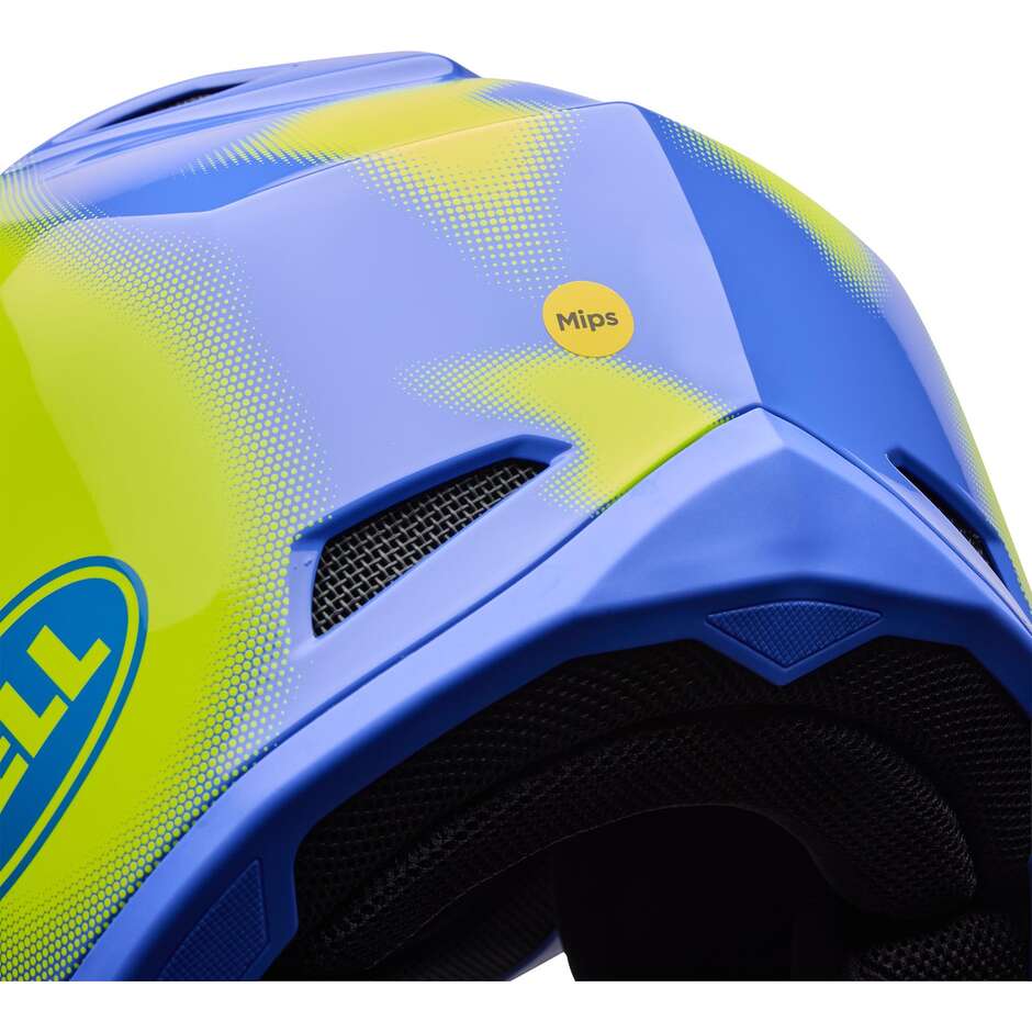 Casco Moto Cross Enduro Bell MX-10 Mips CAMO Fluo Giallo
