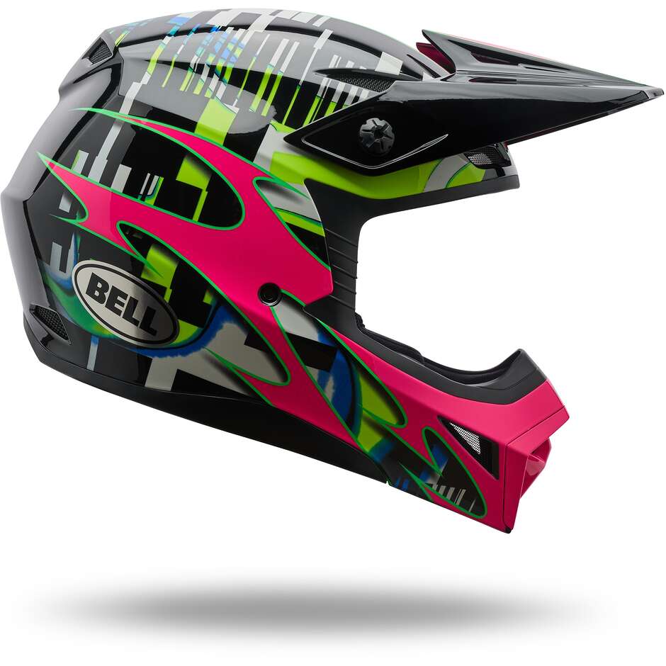 Casco Moto Cross Enduro Bell MX-10 MIPS SYNCHRO Multicolor