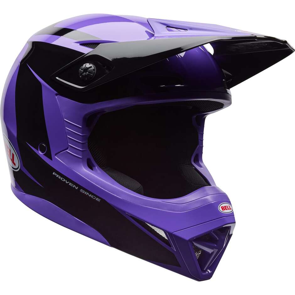 Casco Moto Cross Enduro Bell MX-10 Mips TALON Viola