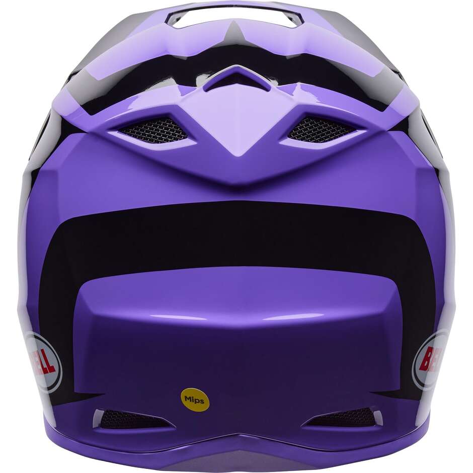 Casco Moto Cross Enduro Bell MX-10 Mips TALON Viola