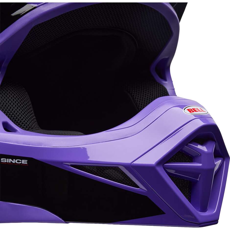 Casco Moto Cross Enduro Bell MX-10 Mips TALON Viola