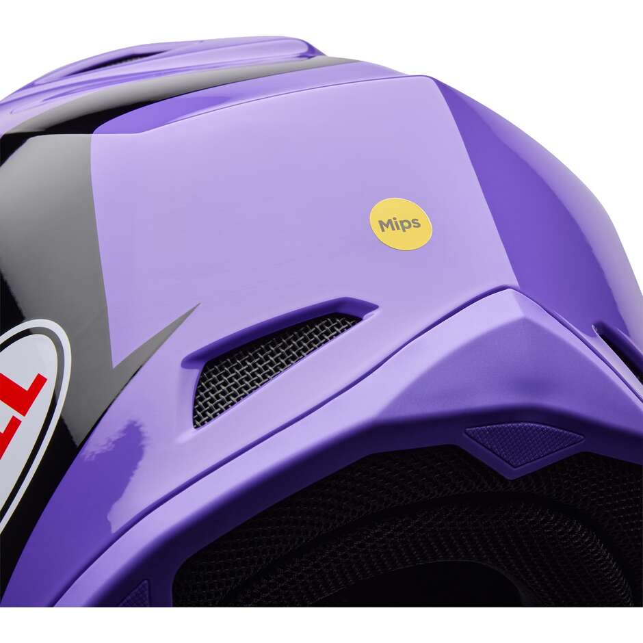 Casco Moto Cross Enduro Bell MX-10 Mips TALON Viola