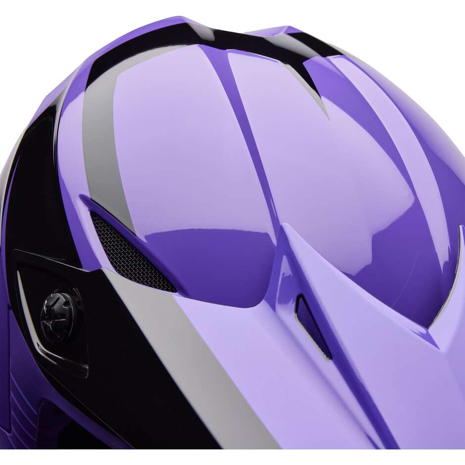 Casco Moto Cross Enduro Bell MX-10 Mips TALON Viola