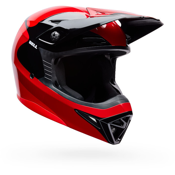 Casco Moto Cross Enduro MX-10 Mips WAVE Rosso Nero taglia XS