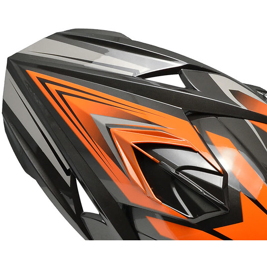 Casco Moto Cross Enduro CGM 601G Track Arancione