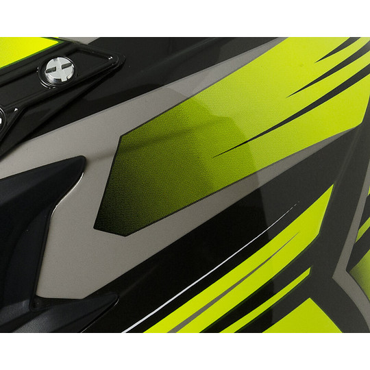 Casco Moto Cross Enduro CGM 601G Track Giallo Fluo