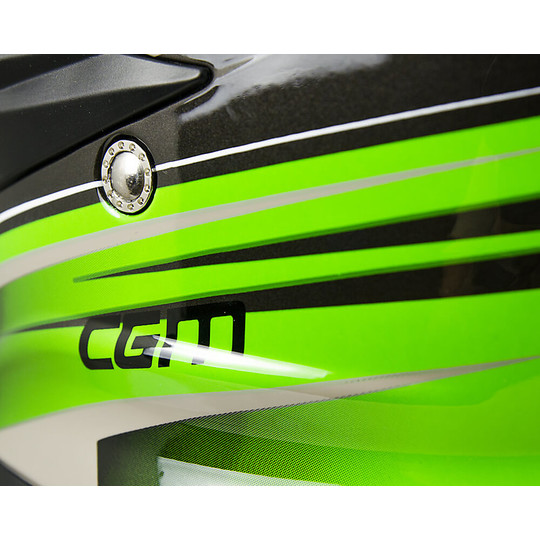 Casco Moto Cross Enduro CGM 601G Track Verde