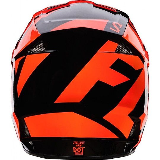 Casco Moto Cross Enduro Fox V1 MX Race Orange