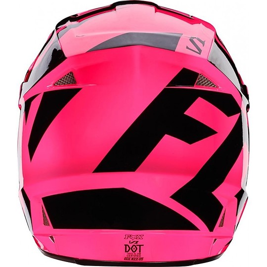 Casco Moto Cross Enduro Fox V1 MX Race Pink