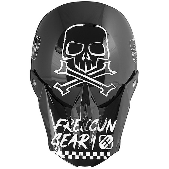 Casco Moto Cross Enduro Freegun XP4 SPEED Nero