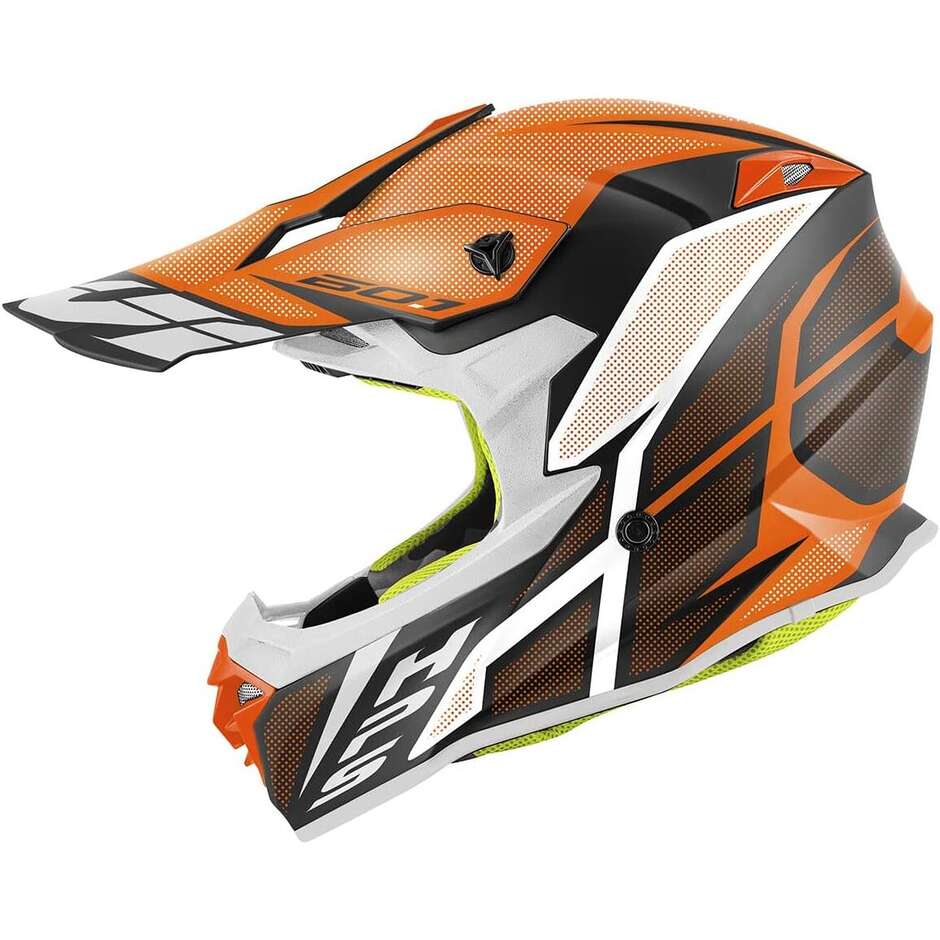 Casco Moto Cross Enduro Givi 60.1 INVERT Nero Arancio
