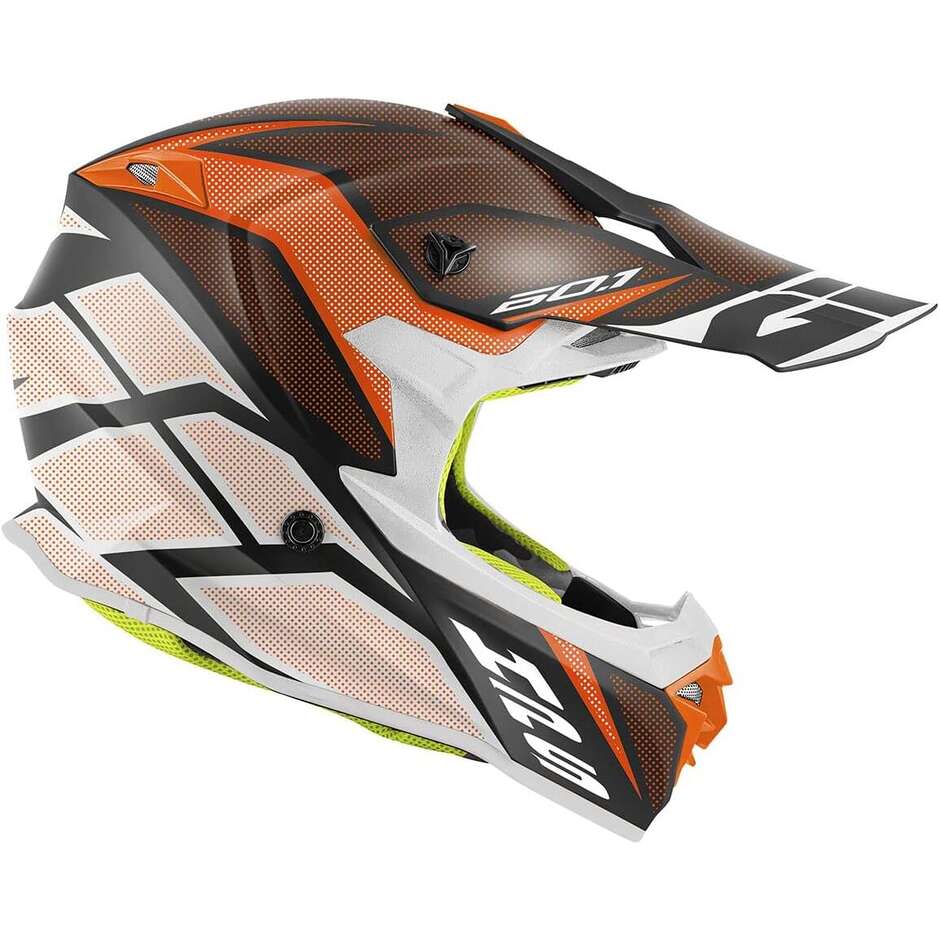 Casco Moto Cross Enduro Givi 60.1 INVERT Nero Arancio