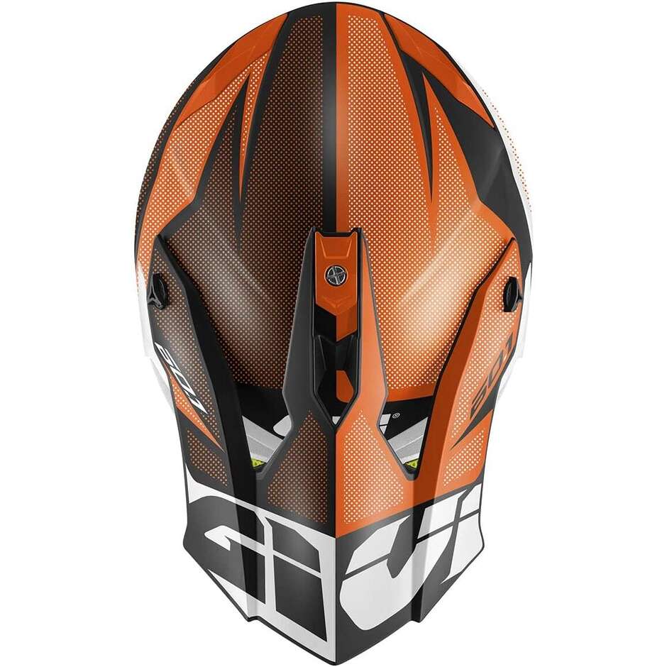 Casco Moto Cross Enduro Givi 60.1 INVERT Nero Arancio