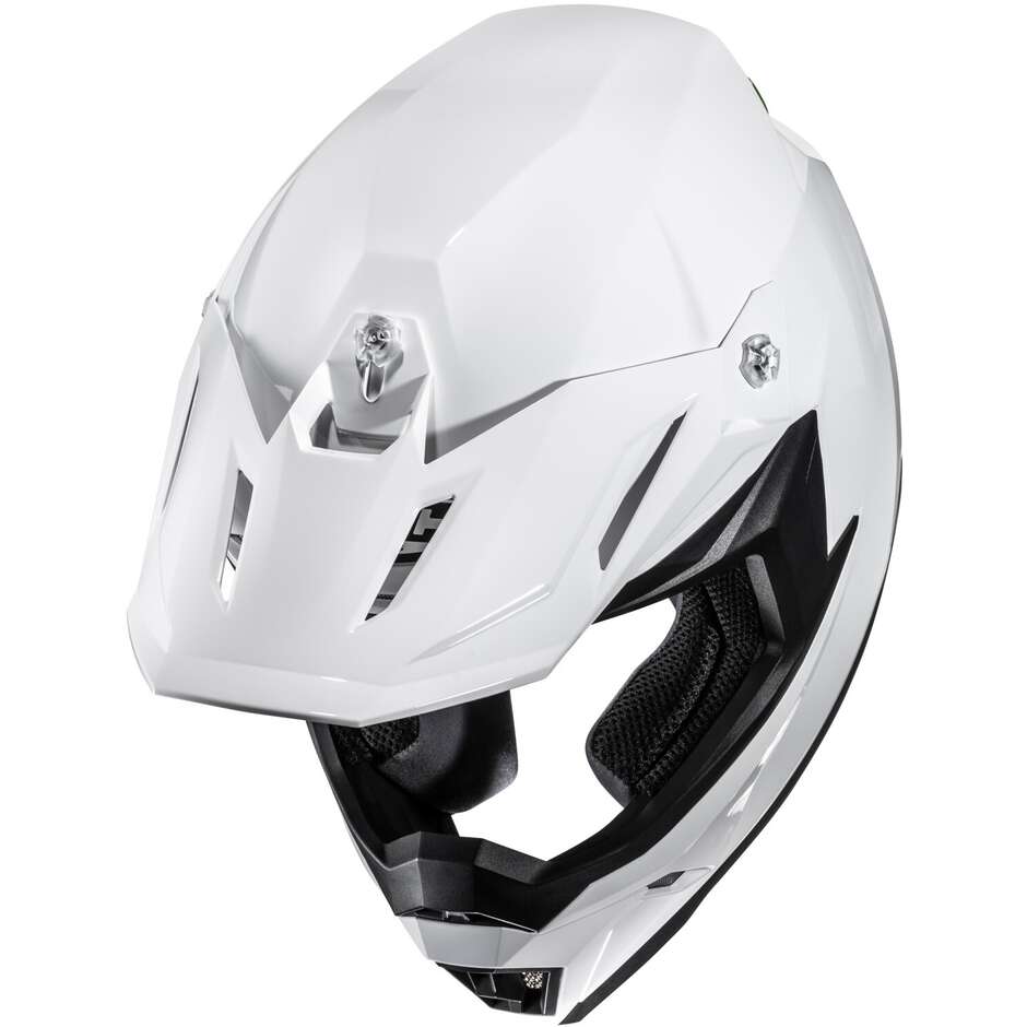 Casco Moto Cross Enduro Hjc C50 Bianco Perla